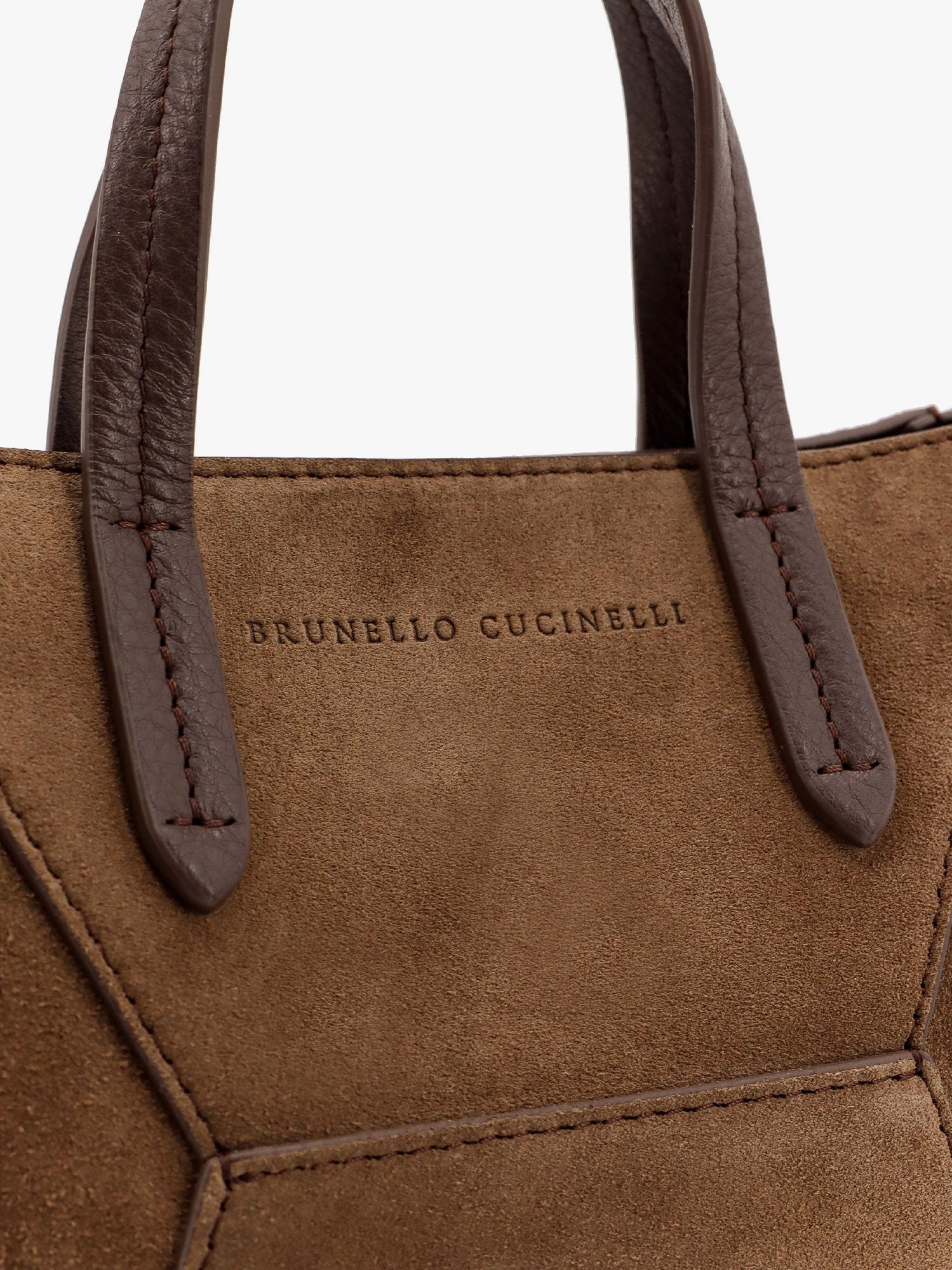 Brunello Cucinelli Bc Duo Wildledertasche mit Monili-Details