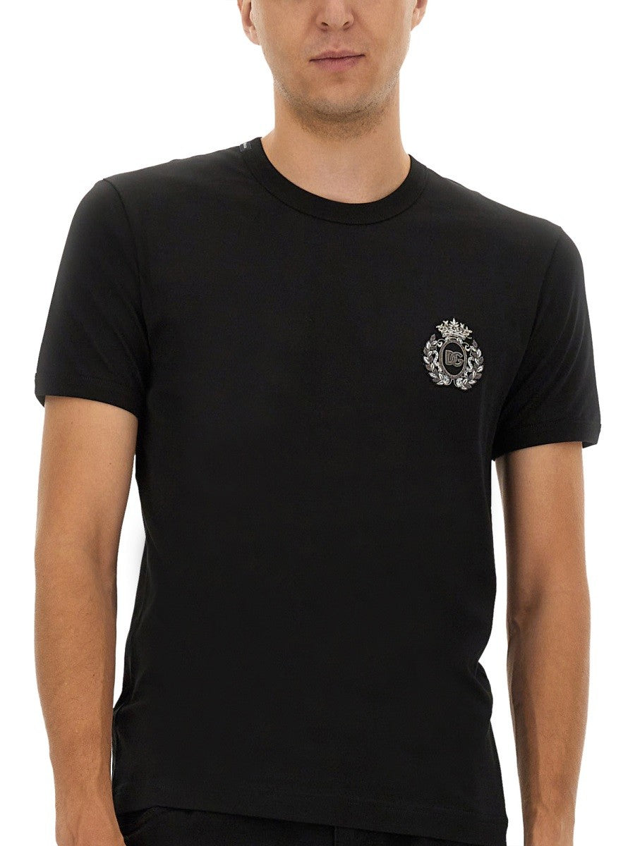 Dolce & Gabbana 「BEE AND CROWN」刺繍Tシャツ