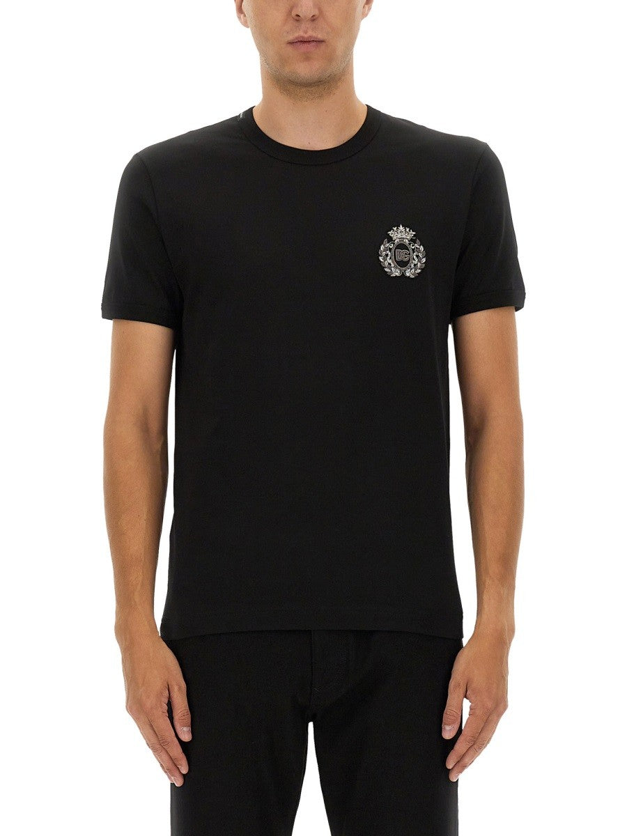Dolce & Gabbana 「BEE AND CROWN」刺繍Tシャツ