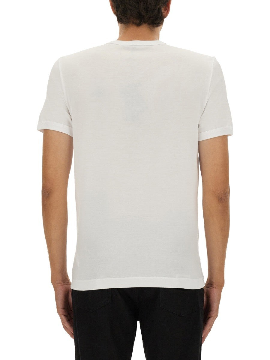 Dolce & Gabbana "BEE AND CROWN" EMBROIDERED T-SHIRT