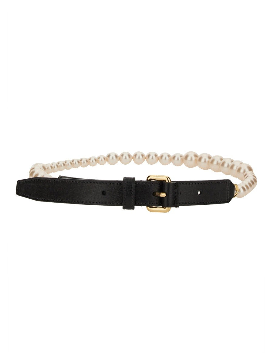 Moschino BELT WITH PEARLS