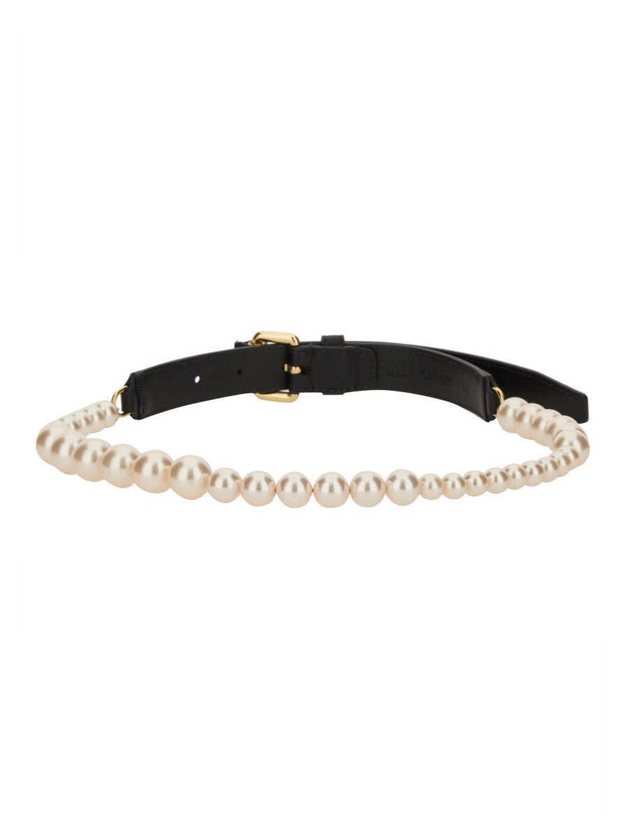 Moschino BELT WITH PEARLS