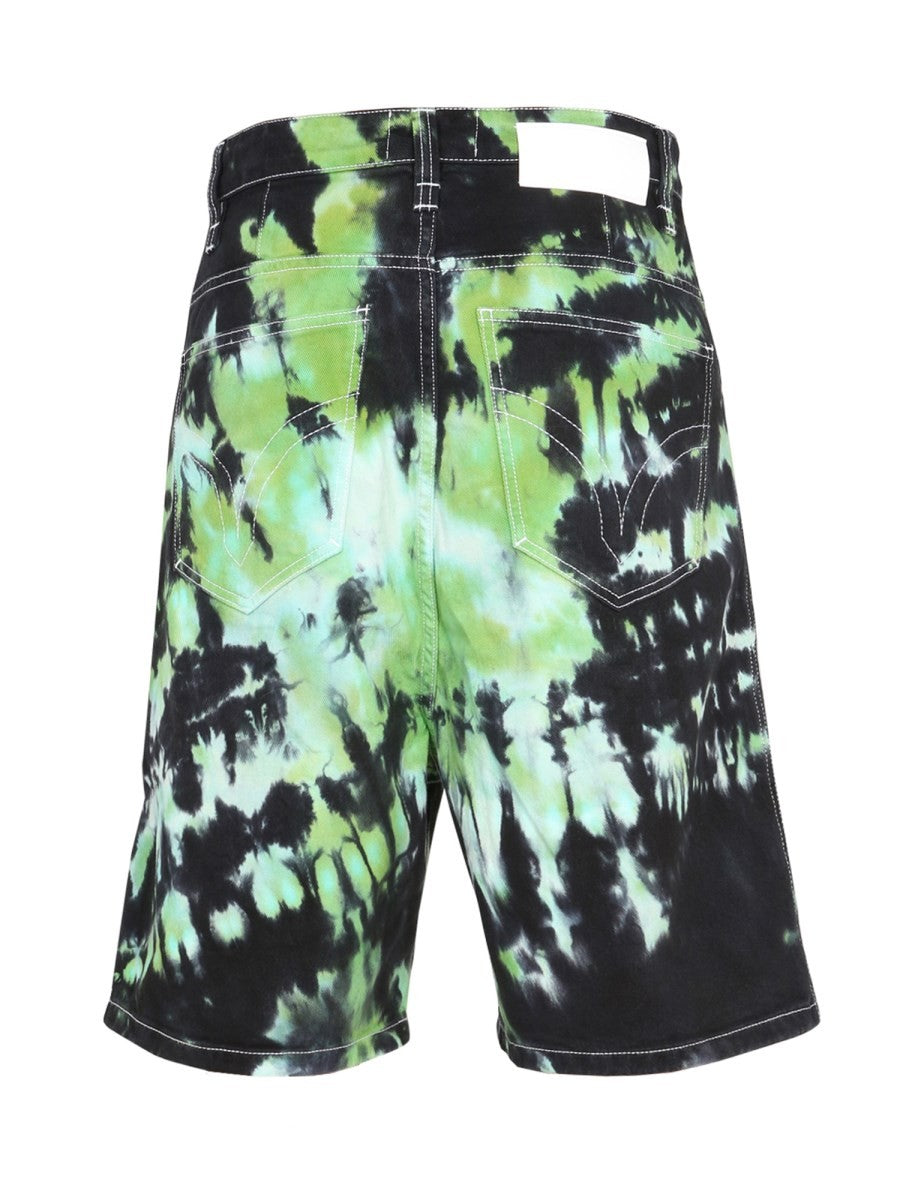 Ami Paris BERMUDA SHORTS WITH TIE DYE PATTERN