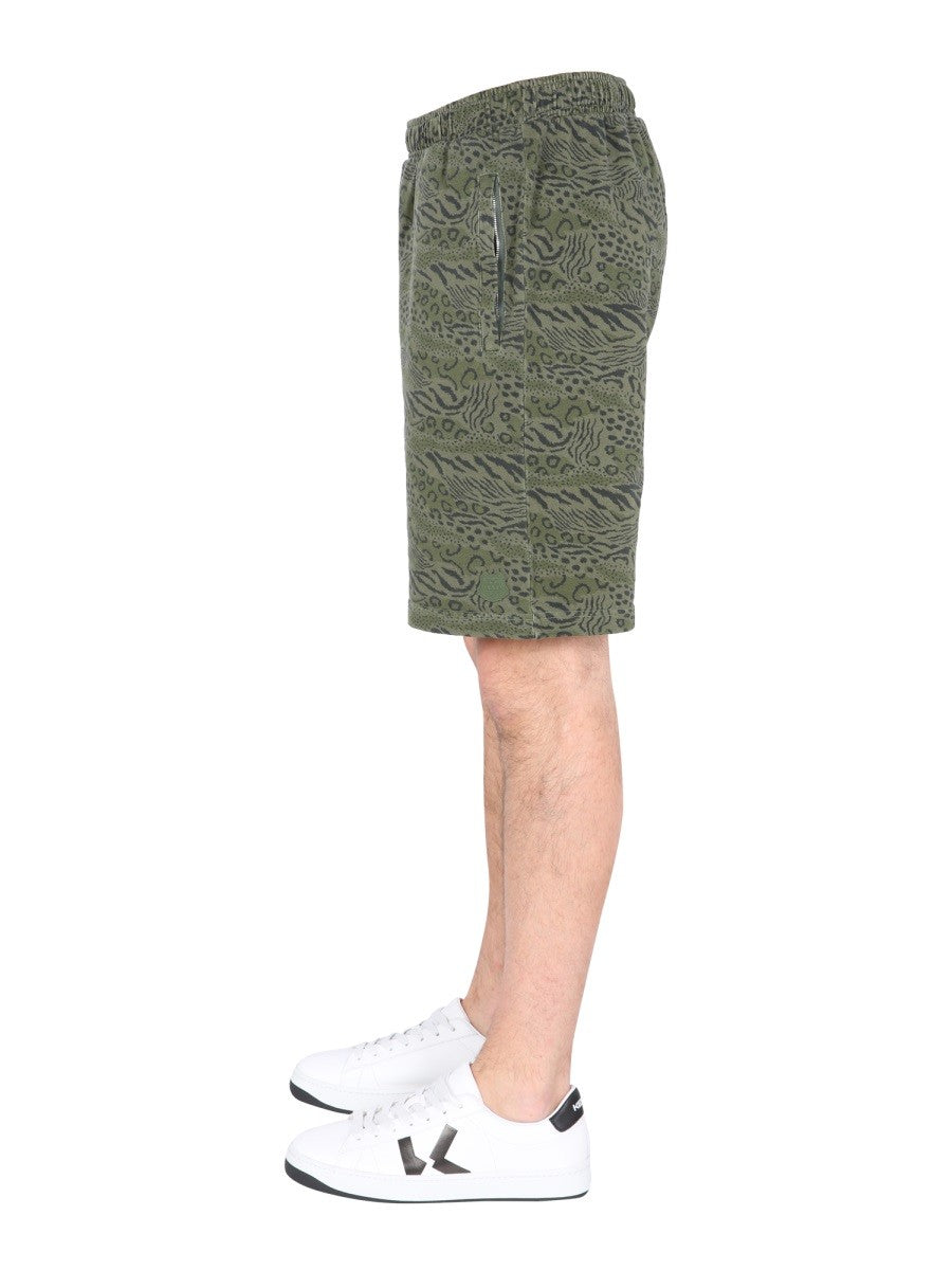 Kenzo Bermudy se zvířecím potiskem