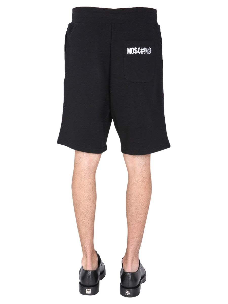 Moschino BERMUDY S VYŠÍVANÝM LOGEM