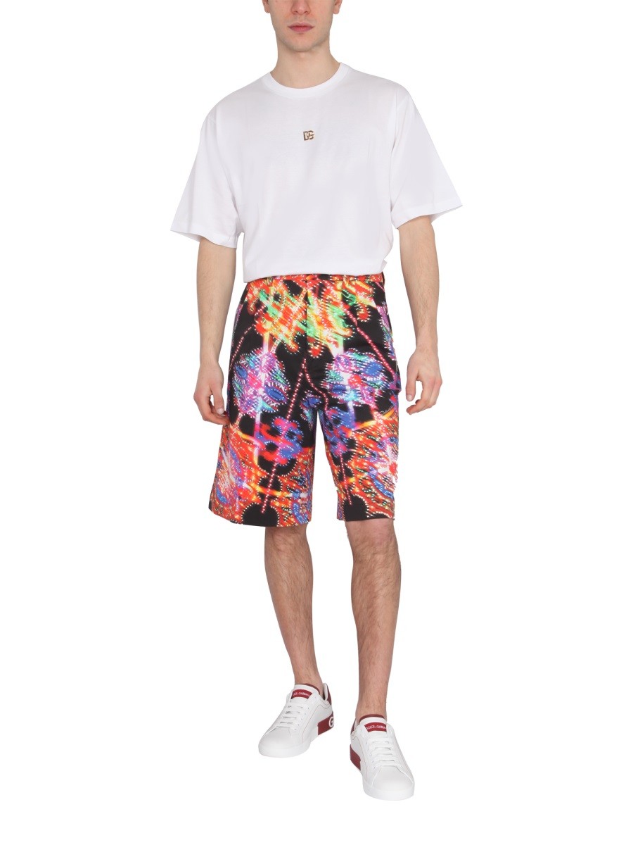 Dolce & Gabbana BERMUDY S LUMINÁRNÍM POTISKEM