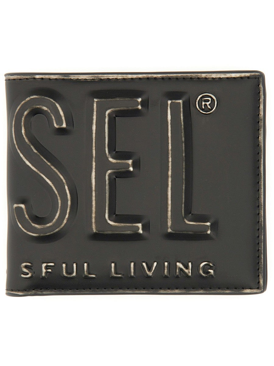 Diesel SKLÁDACÍ PENĚŽENKA S 3D LOGEM