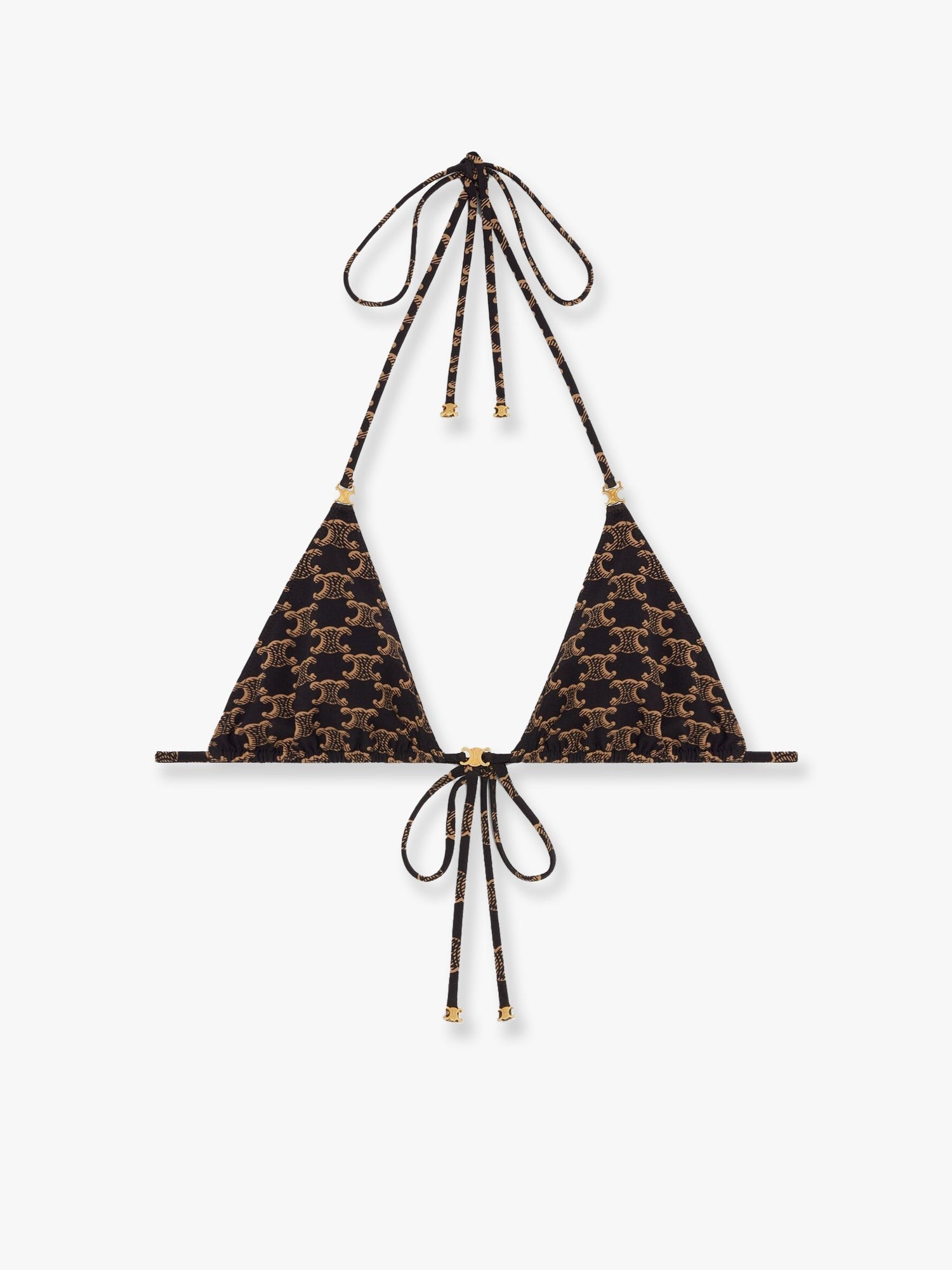 Celine Top bikini z nadrukiem Triomphe