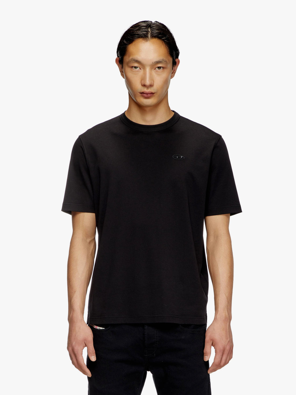 Diesel Tričko z biologické bavlny s předním logem oval-d