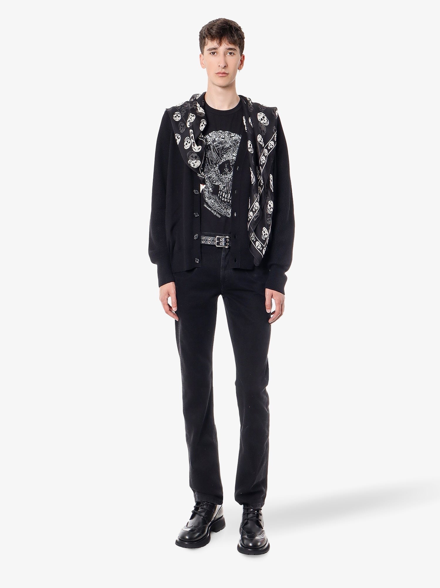 Alexander Mcqueen Fekete farmer nadrág