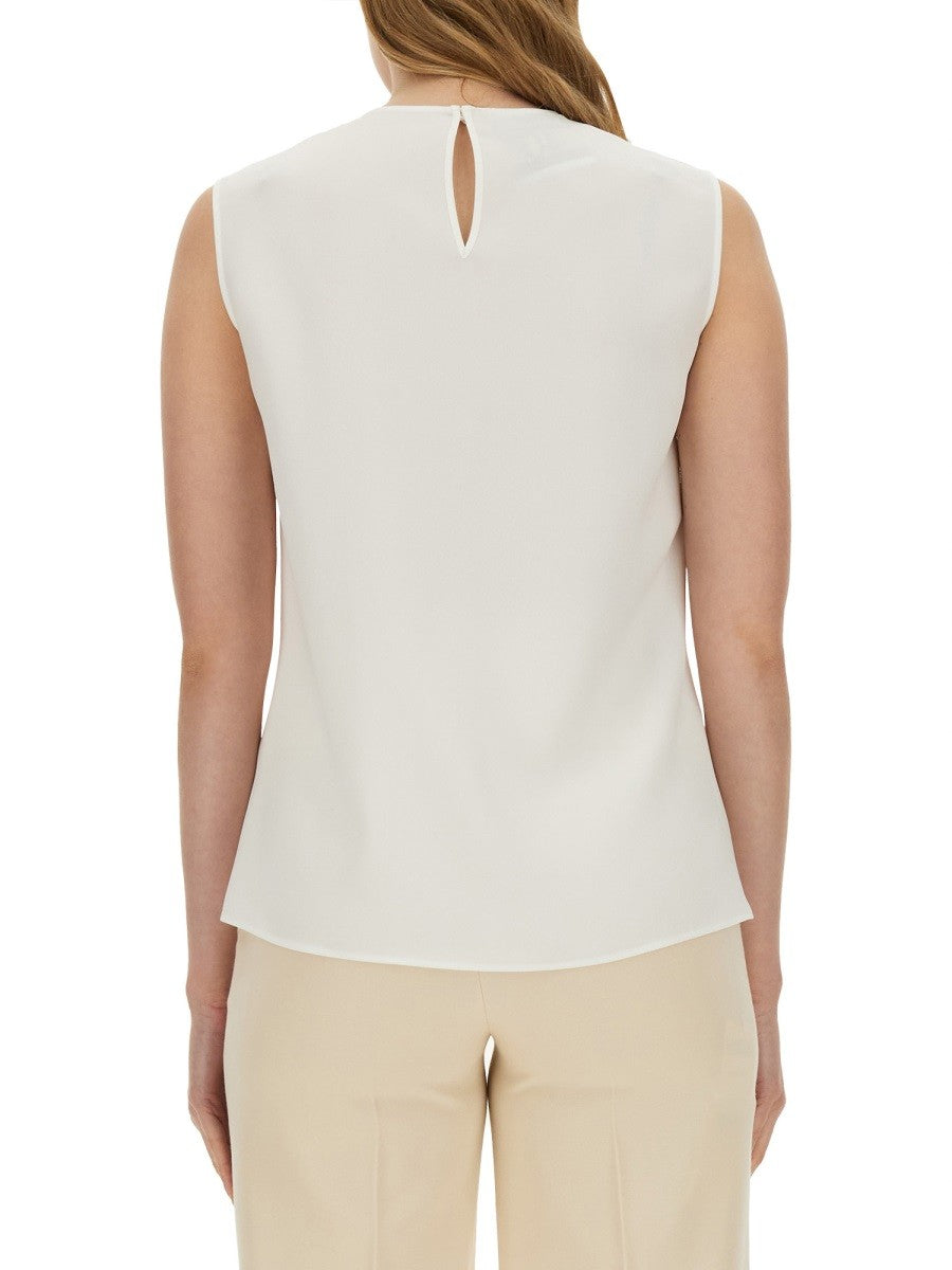Moschino BLOUSE WITH HEART APPLIQUE