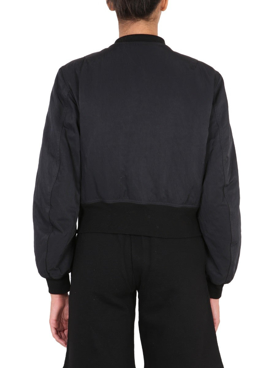 Off-White BOMBER CON STAMPA LOGO