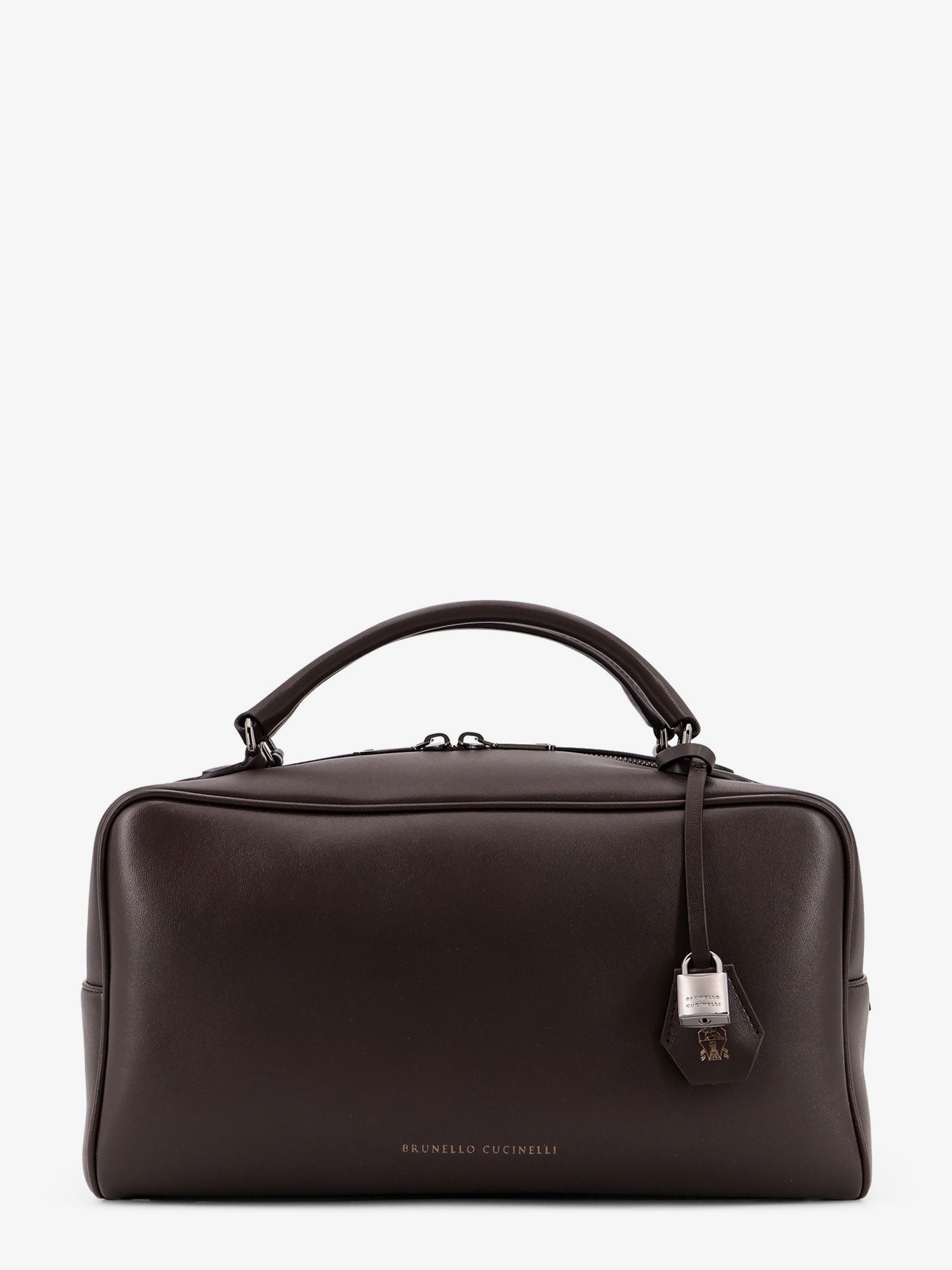 Brunello Cucinelli Boston Explorer leather shoulder bag