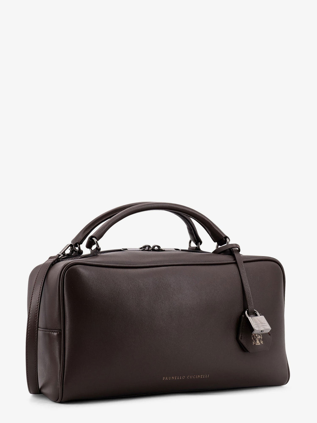 Brunello Cucinelli Boston Explorer leather shoulder bag