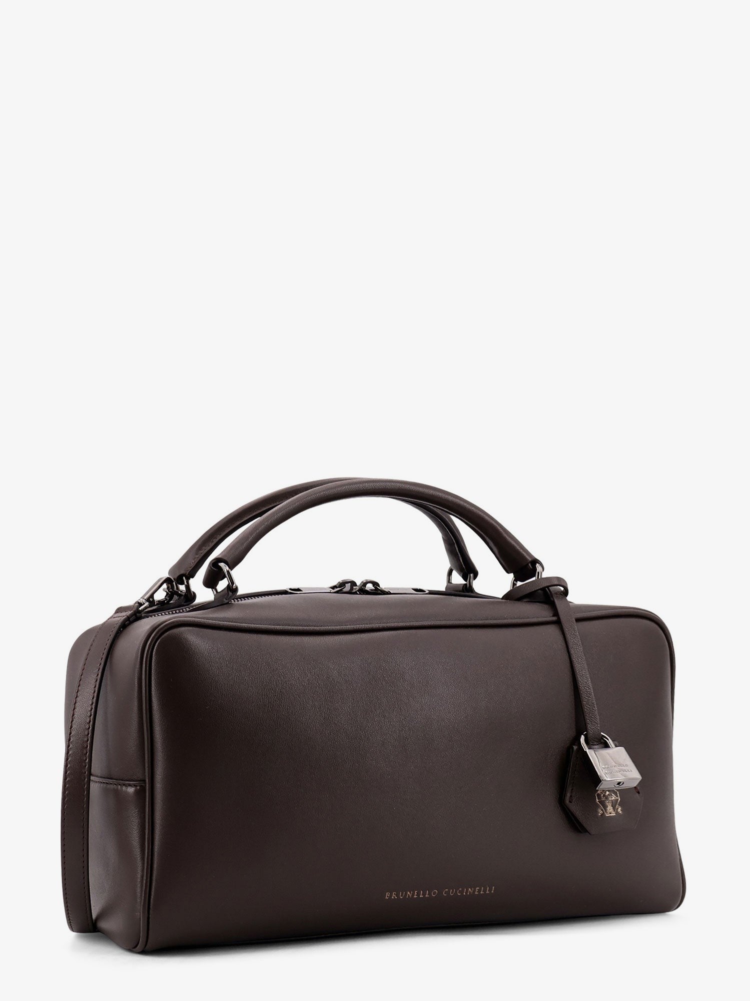 Brunello Cucinelli Boston Explorer leather shoulder bag