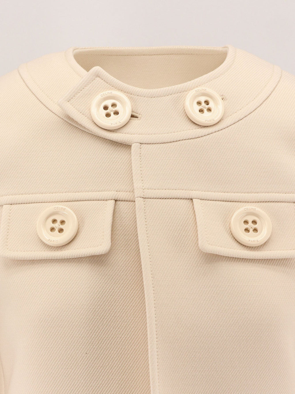 Celine Brompton wool and silk blazer with maxi buttons