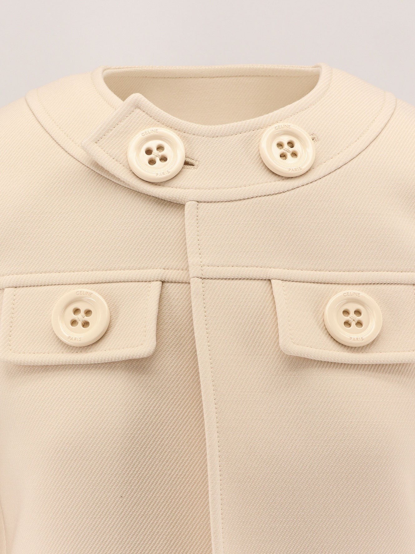 Celine Brompton wool and silk blazer with maxi buttons