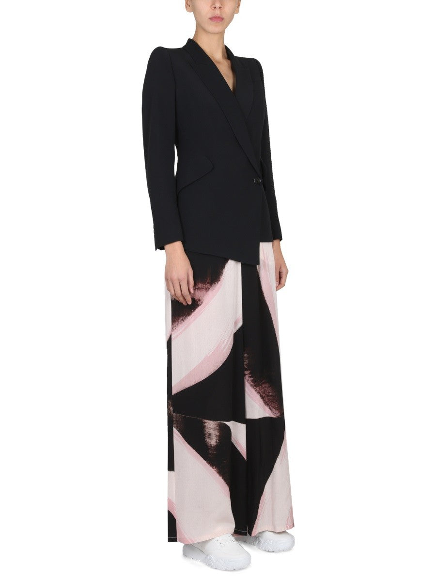 Alexander Mcqueen Ecsetvonás mintás nadrág