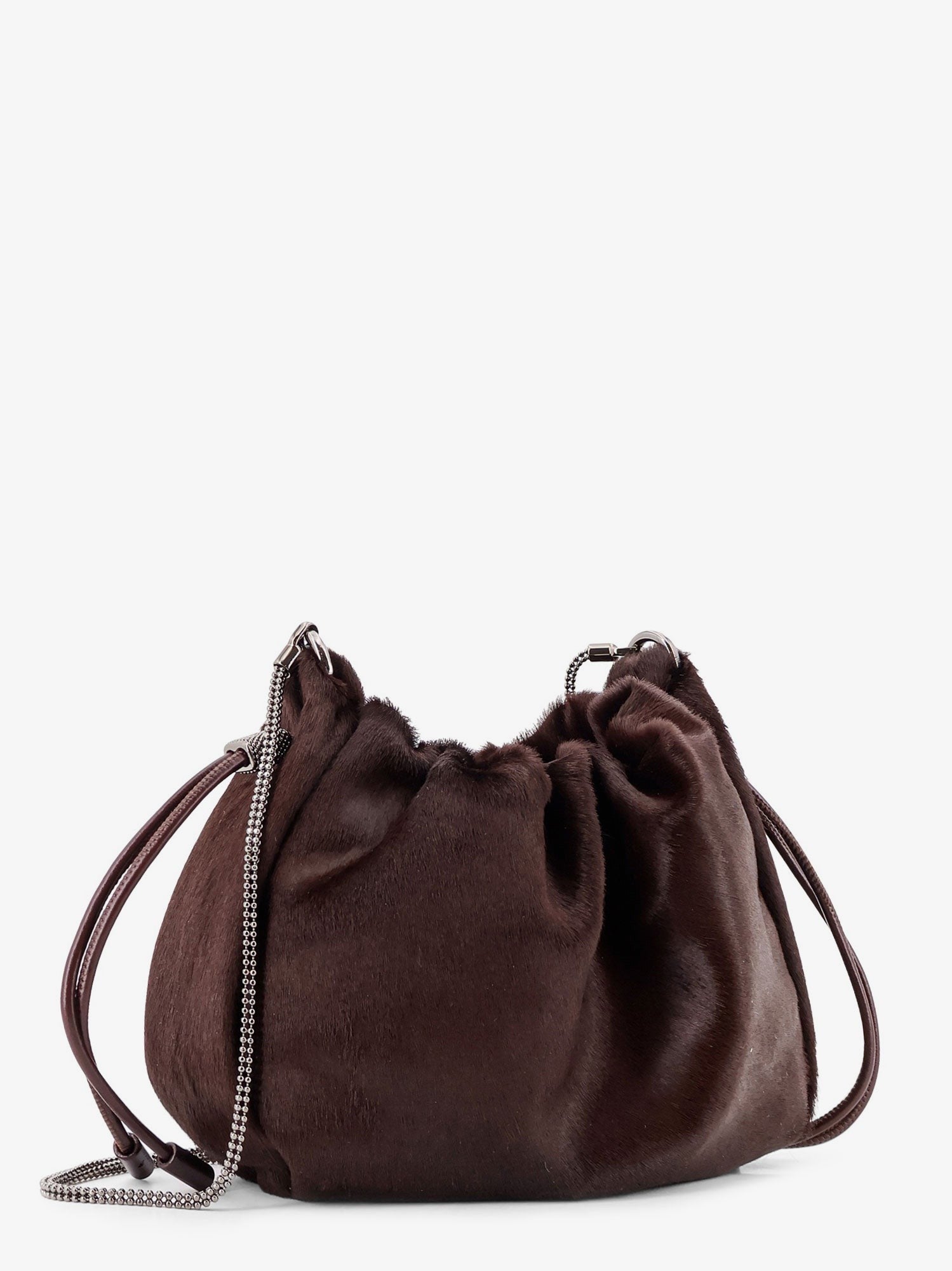 Brunello Cucinelli Bucket Mellow Mini pony skin shoulder bag