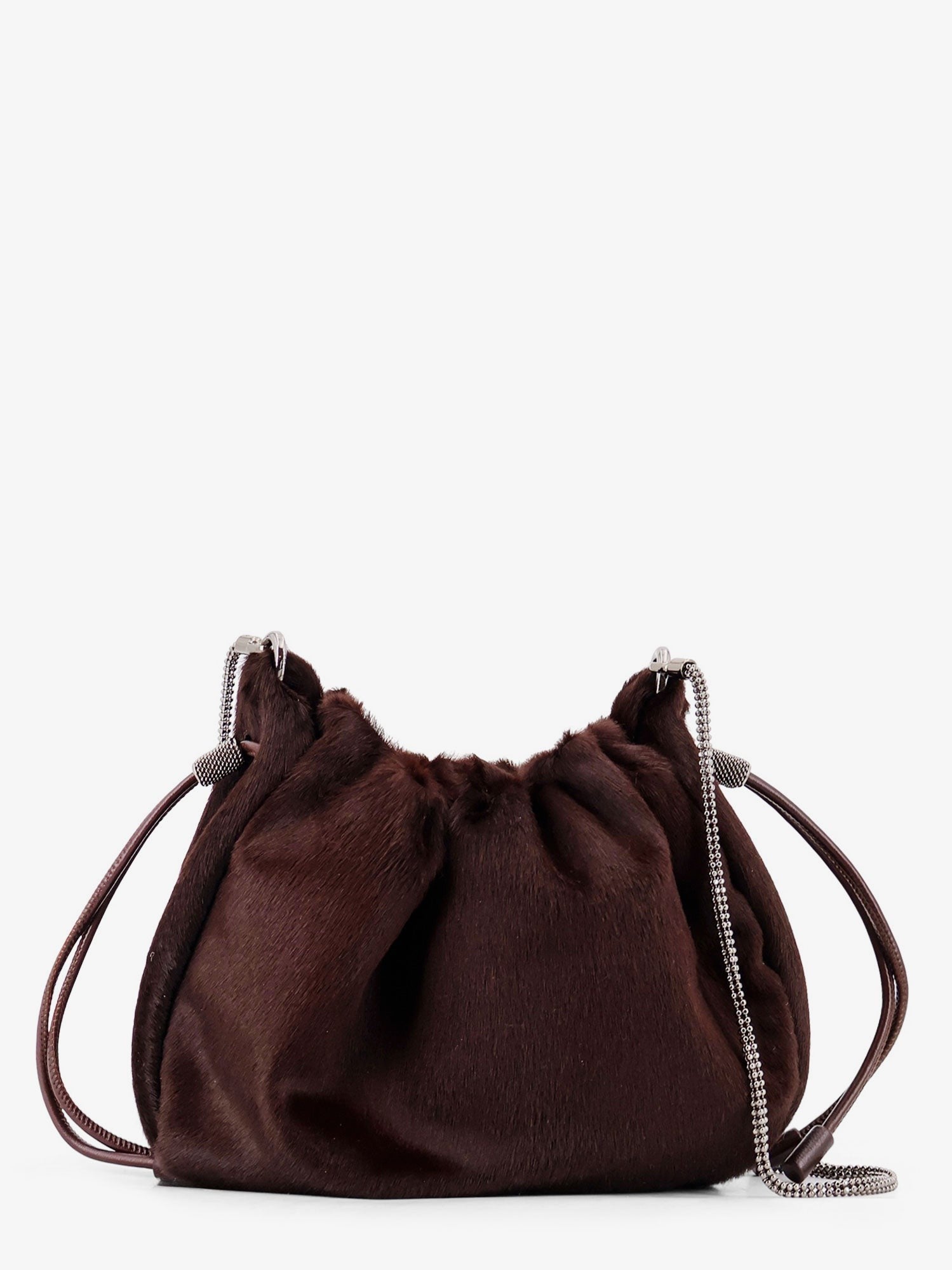 Brunello Cucinelli Bucket Mellow Mini pony skin shoulder bag