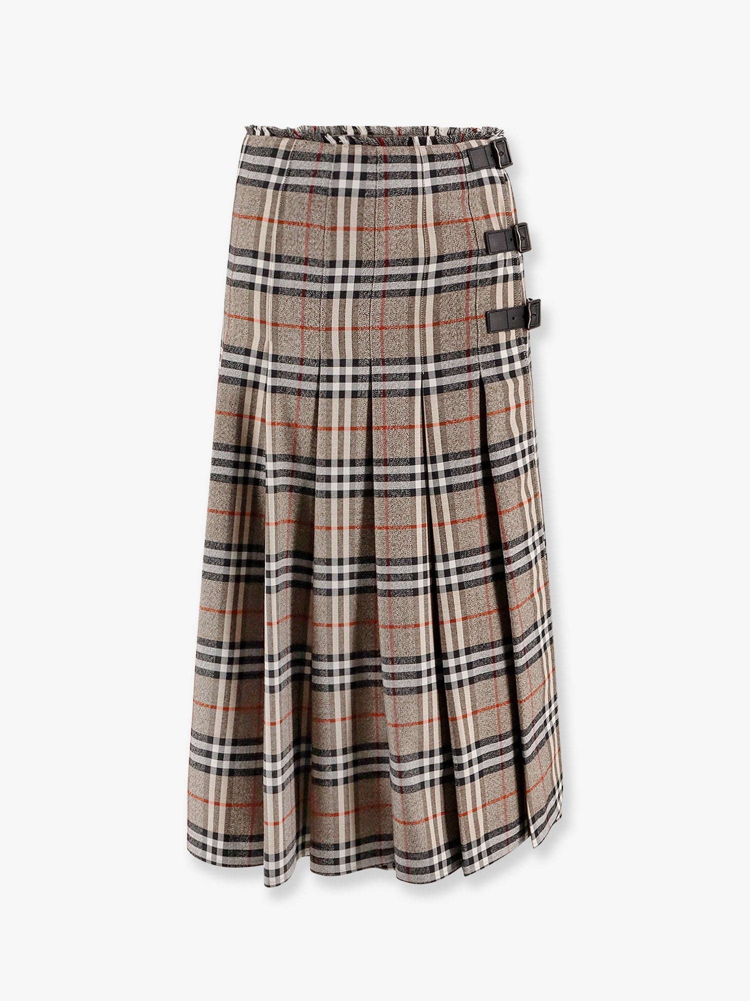 Burberry kockás mintás gyapjú hosszú szoknya