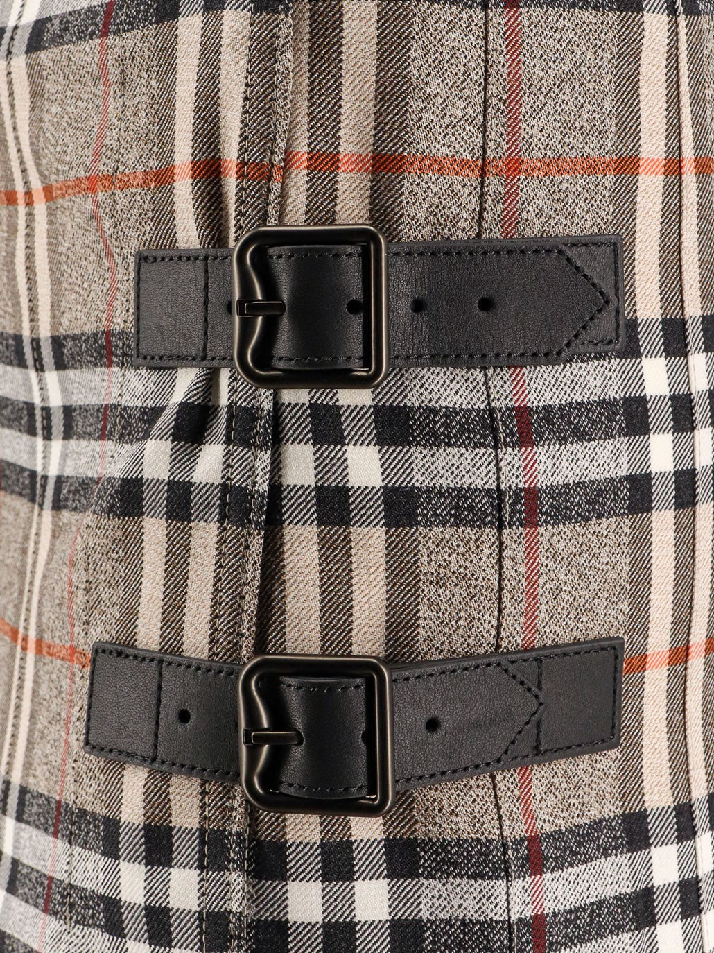Burberry kockás mintás gyapjú hosszú szoknya