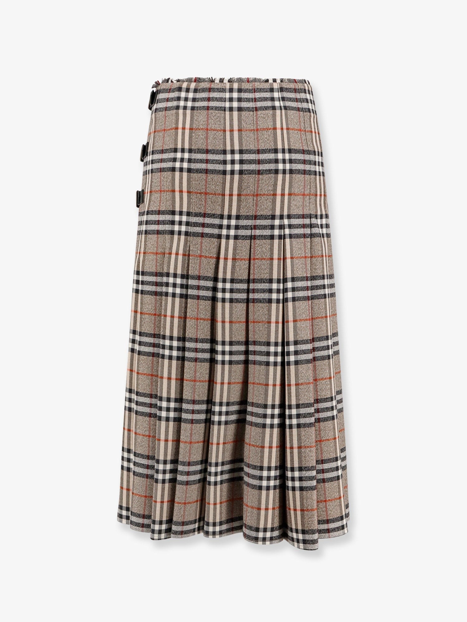 Burberry kockás mintás gyapjú hosszú szoknya