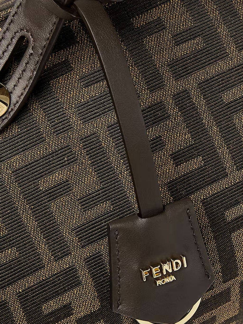 Fendi By The Way Soft Medium FF jacquard fabric and leather