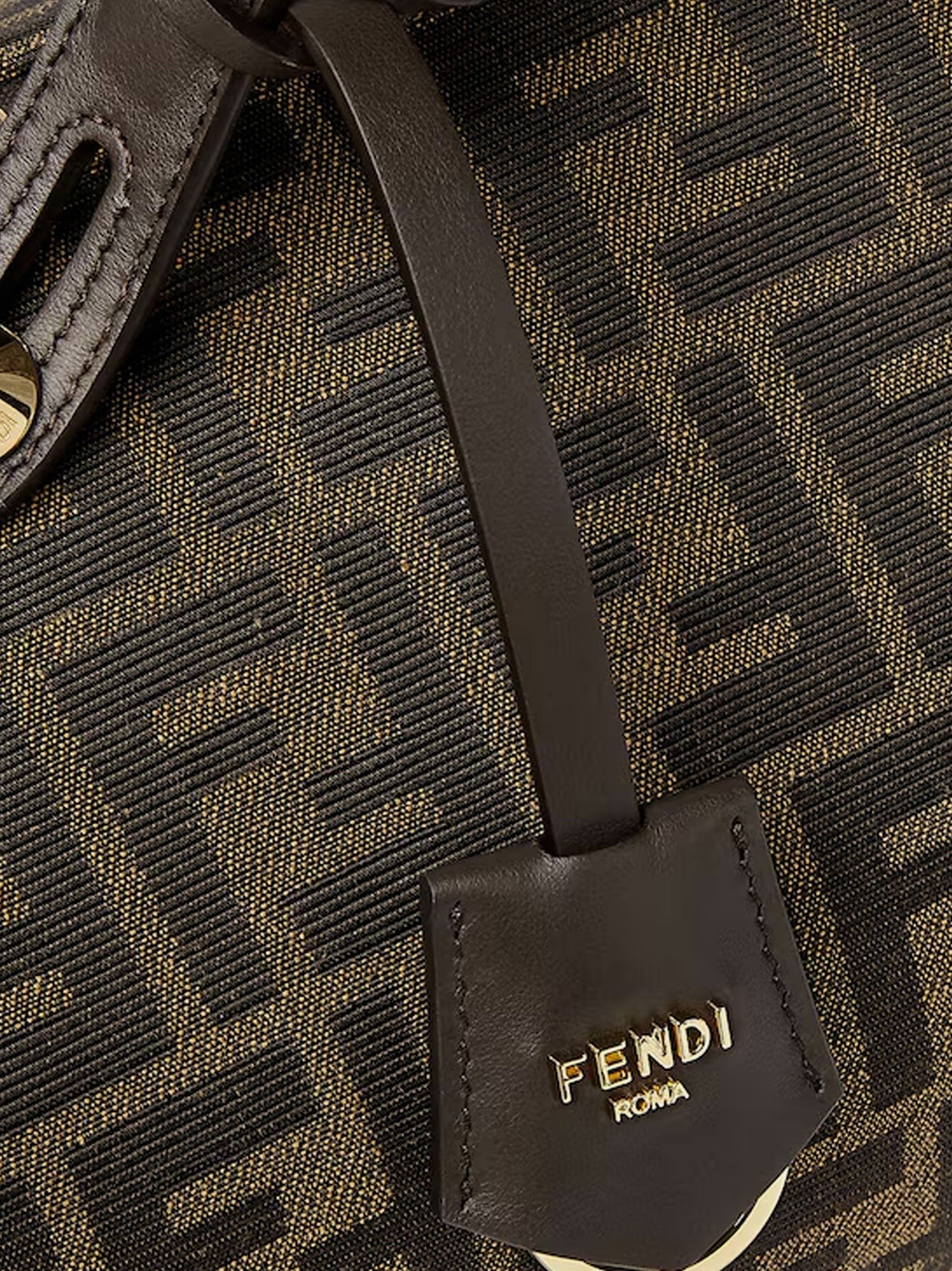 Fendi By The Way Soft Medium FF jacquard fabric and leather