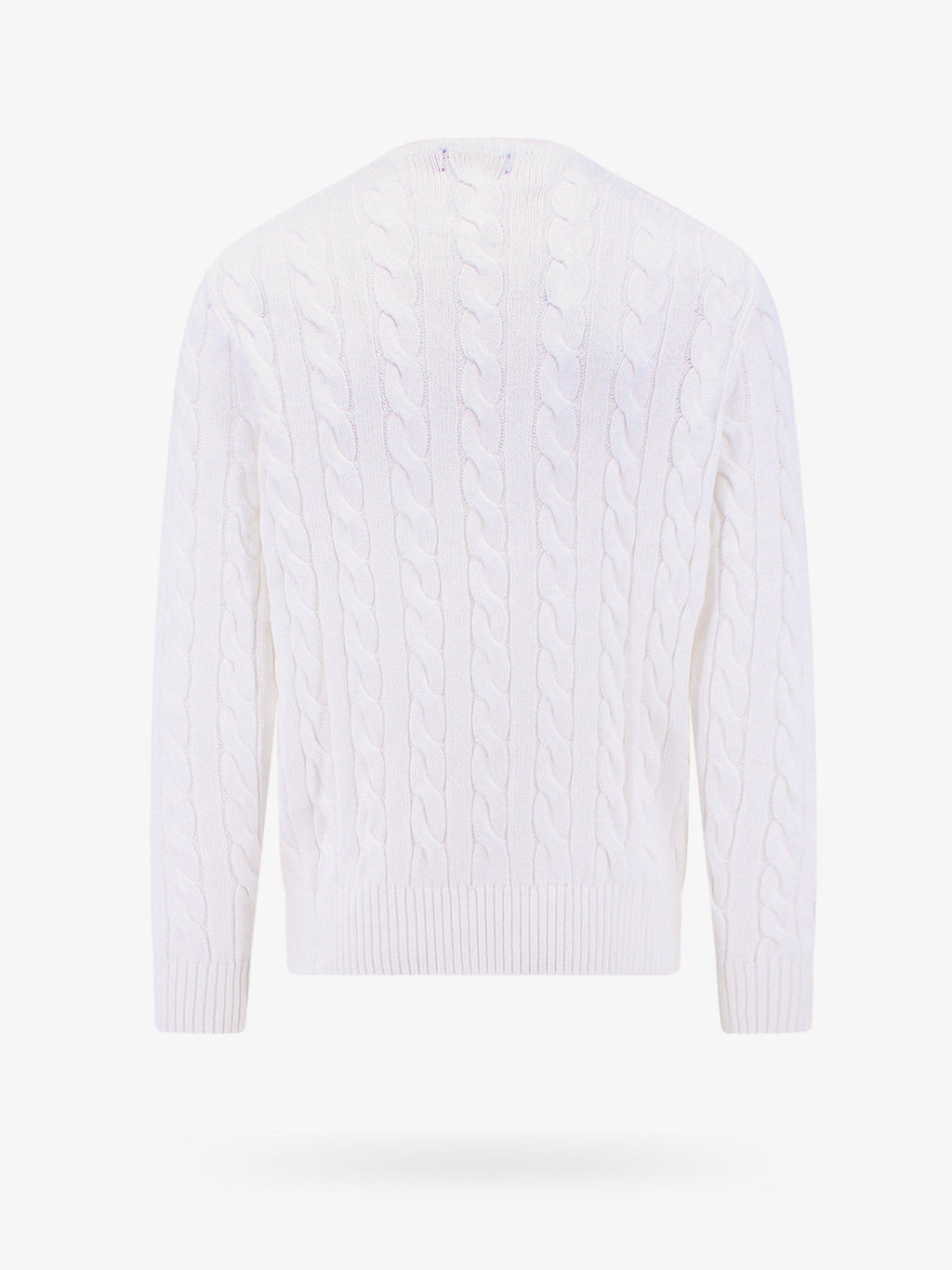 Polo Ralph Lauren Maglione in cotone a trecce con logo iconico