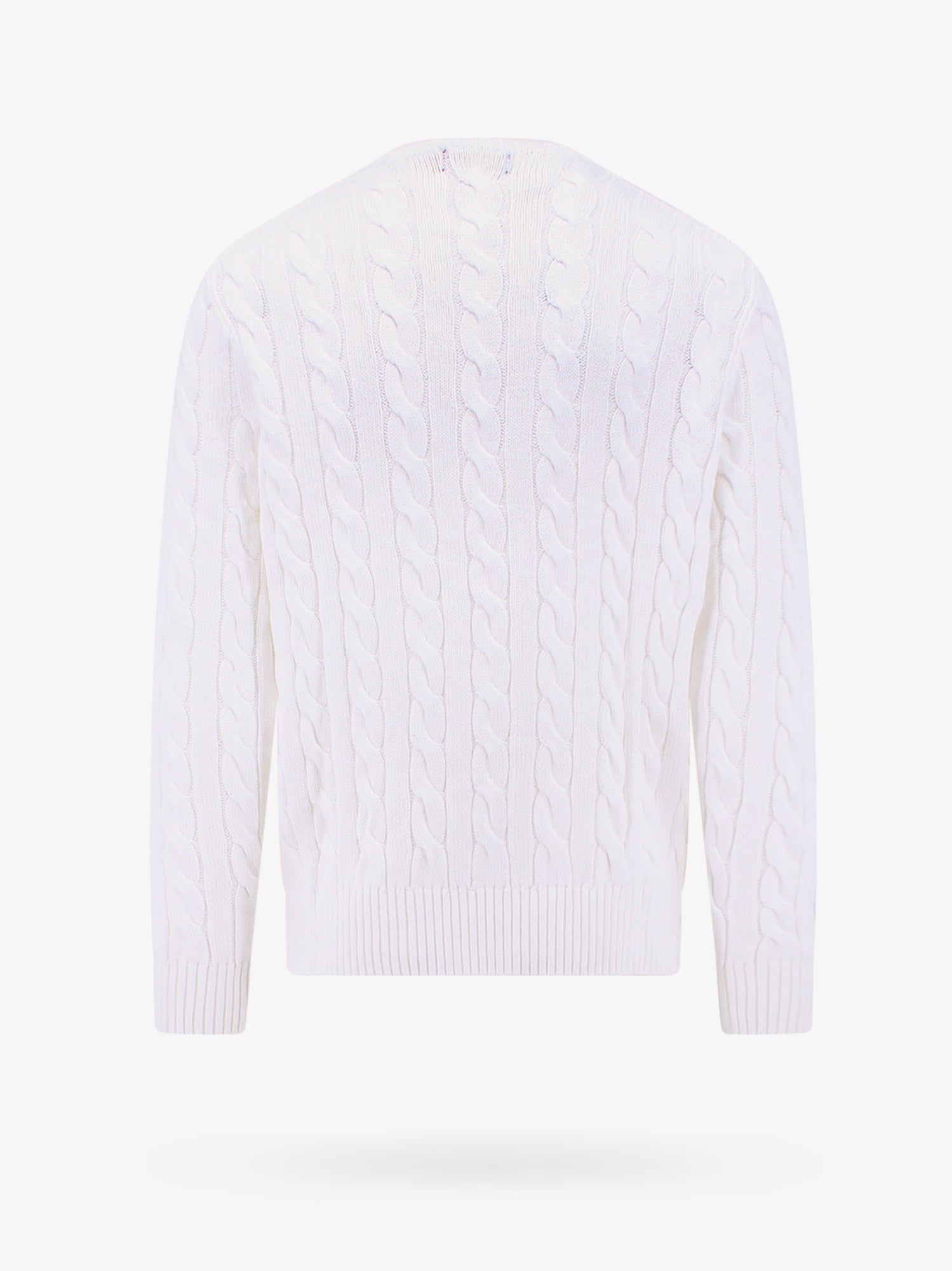 Polo Ralph Lauren Cable knit cotton sweater with iconic logo