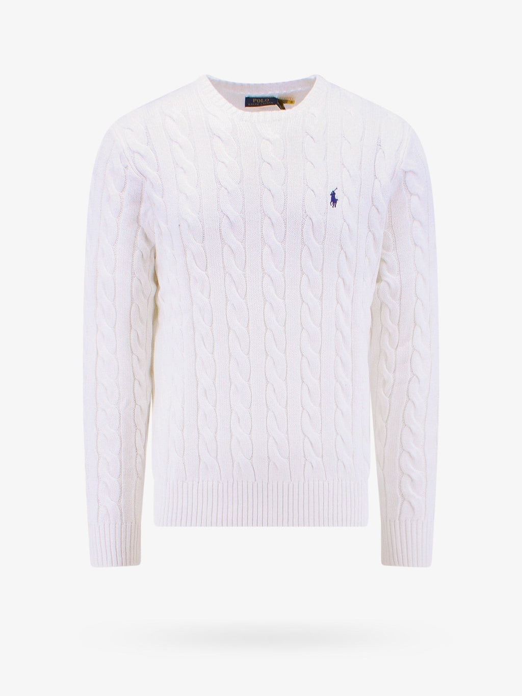 Polo Ralph Lauren Maglione in cotone a trecce con logo iconico