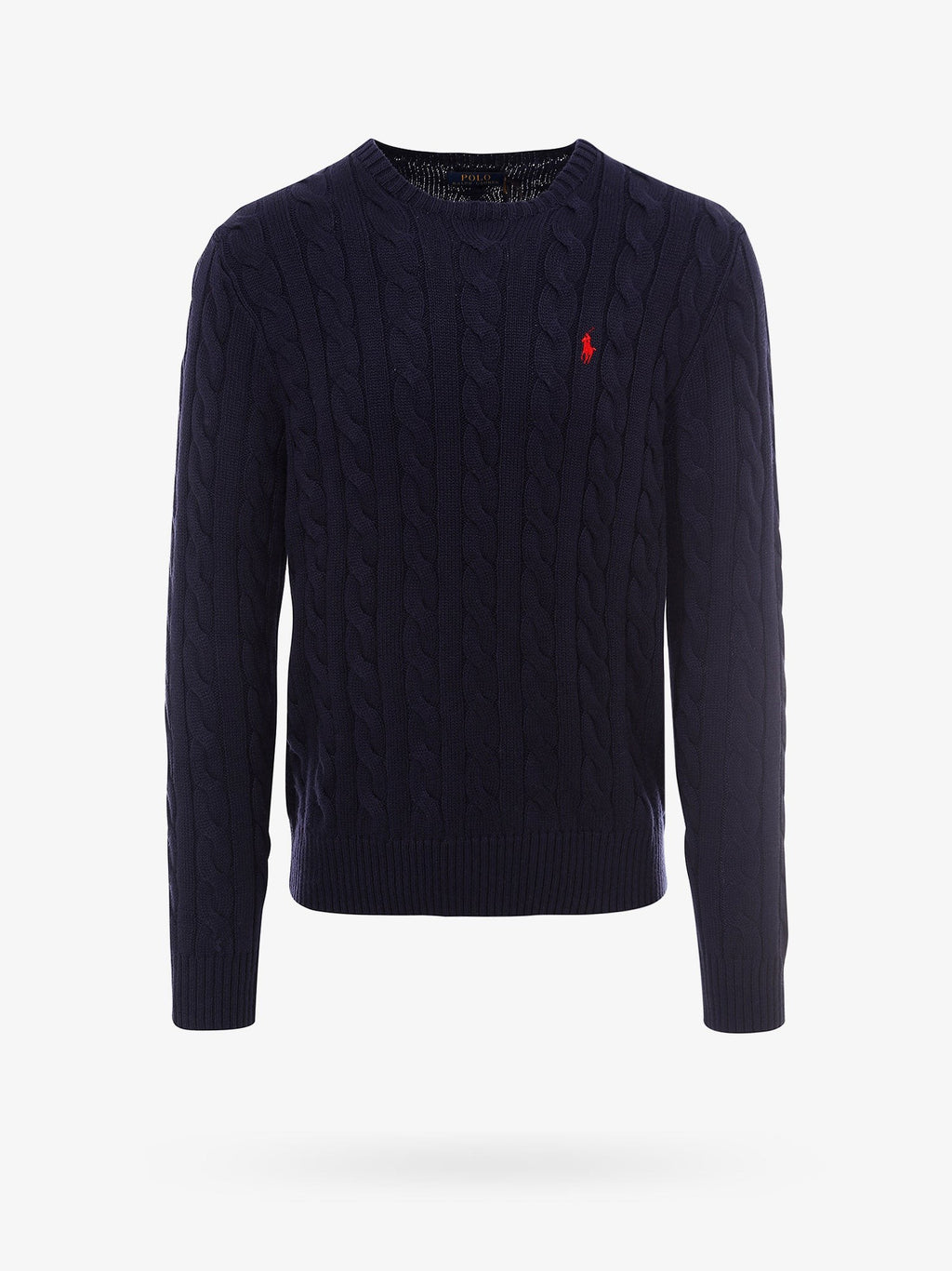 Polo Ralph Lauren Maglione in cotone a trecce con logo iconico