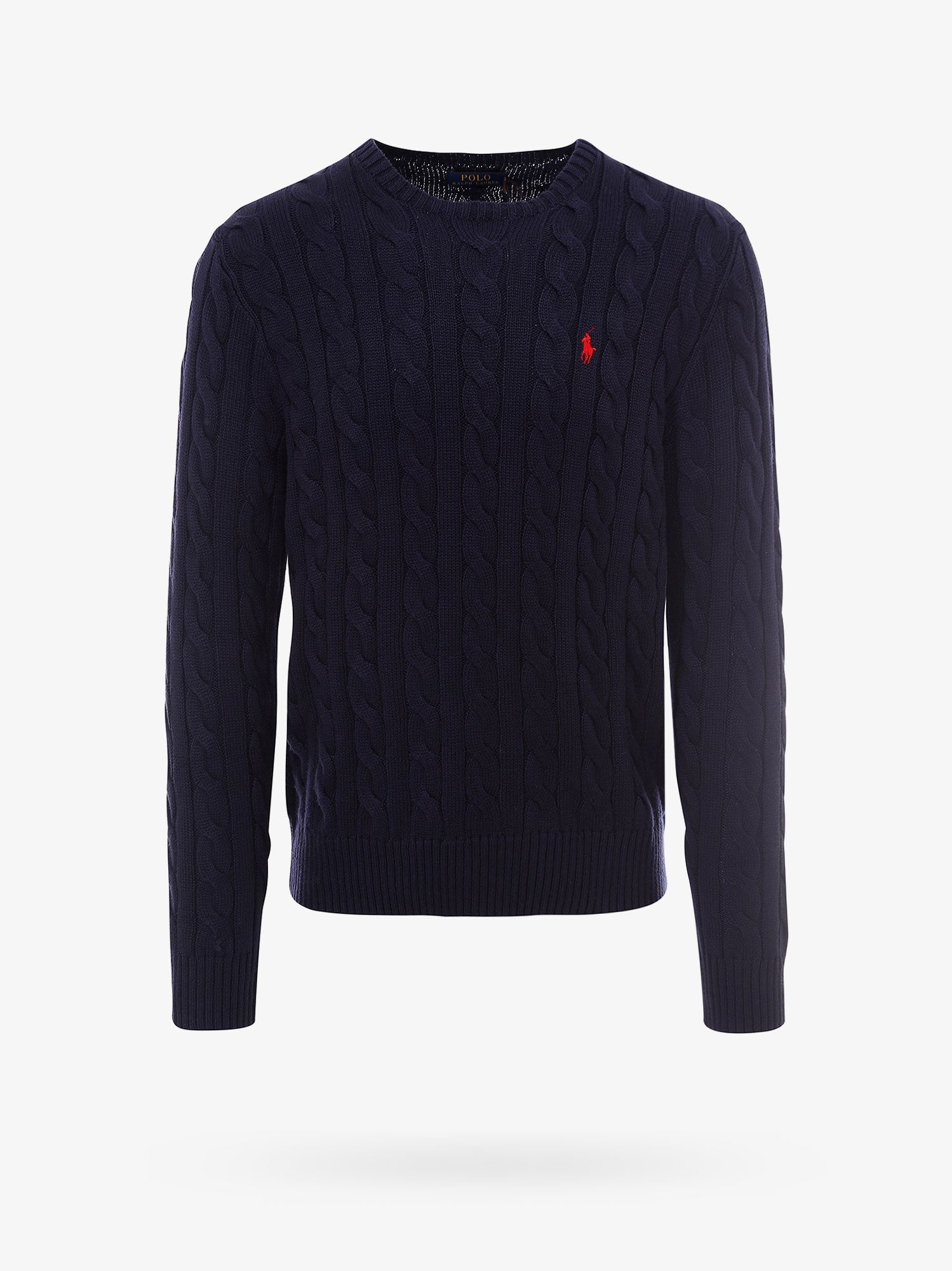 Polo Ralph Lauren Cable knit cotton sweater with iconic logo
