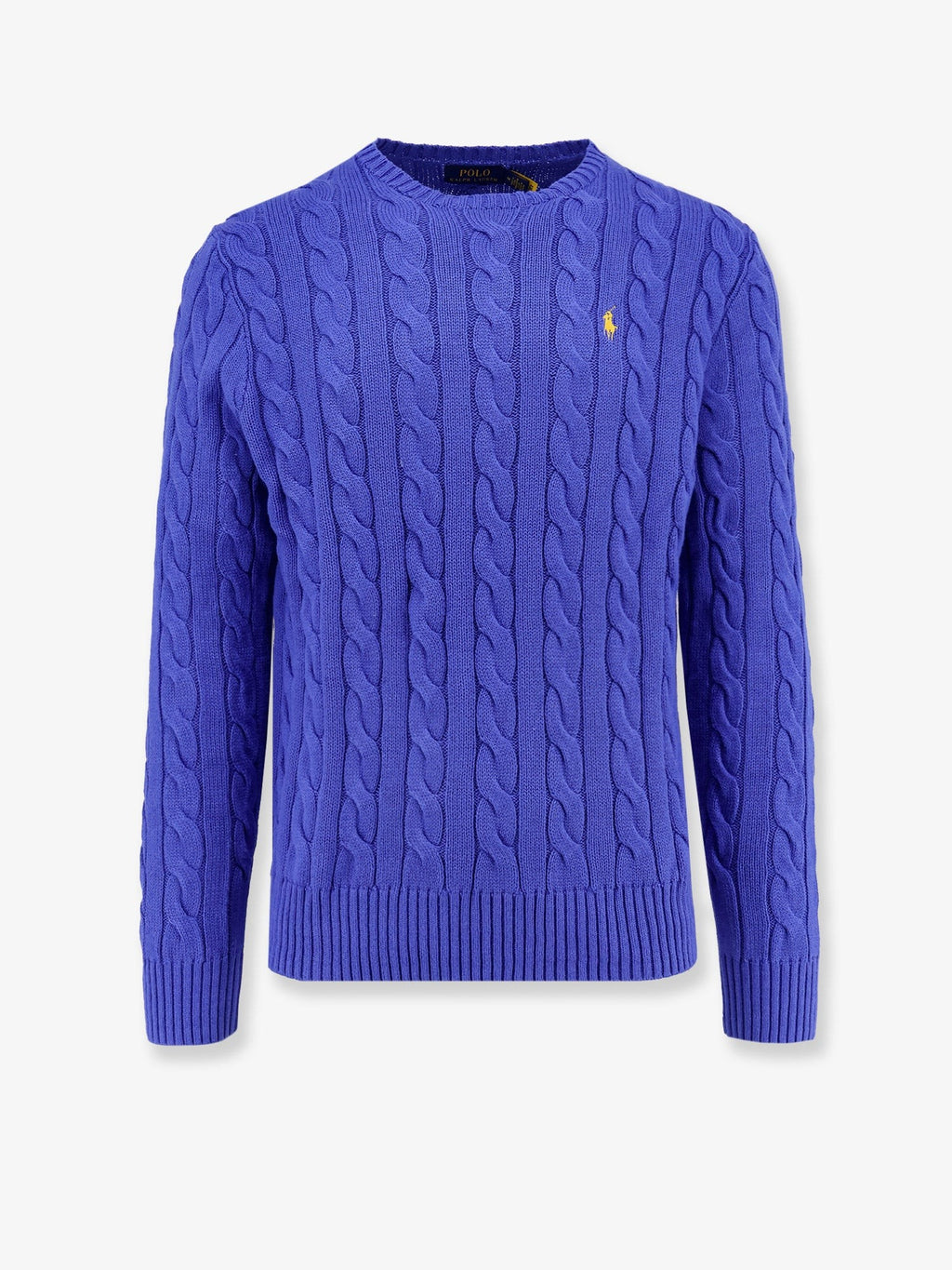 Polo Ralph Lauren Maglione in cotone a trecce con logo iconico