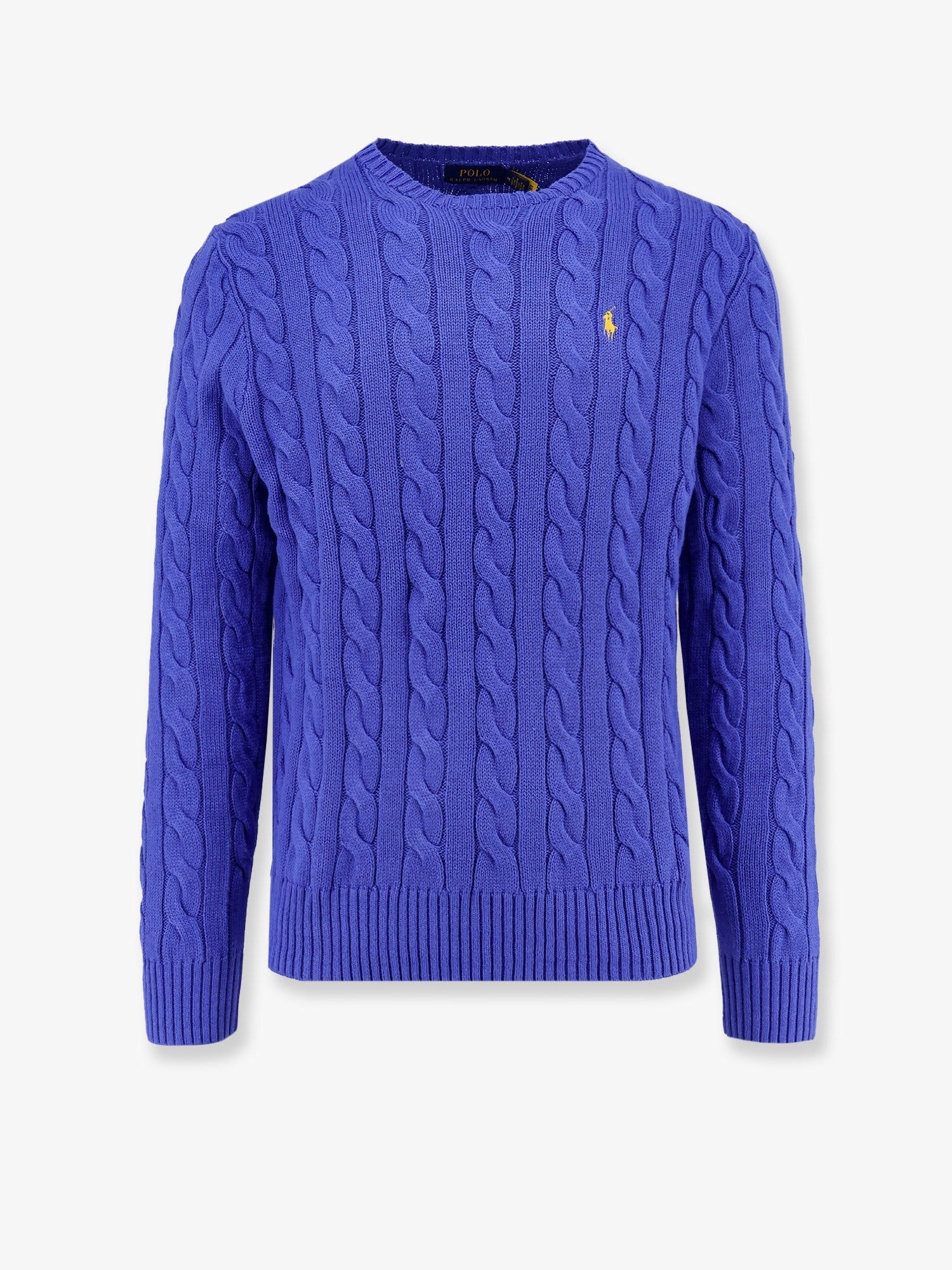 Polo Ralph Lauren Cable knit cotton sweater with iconic logo