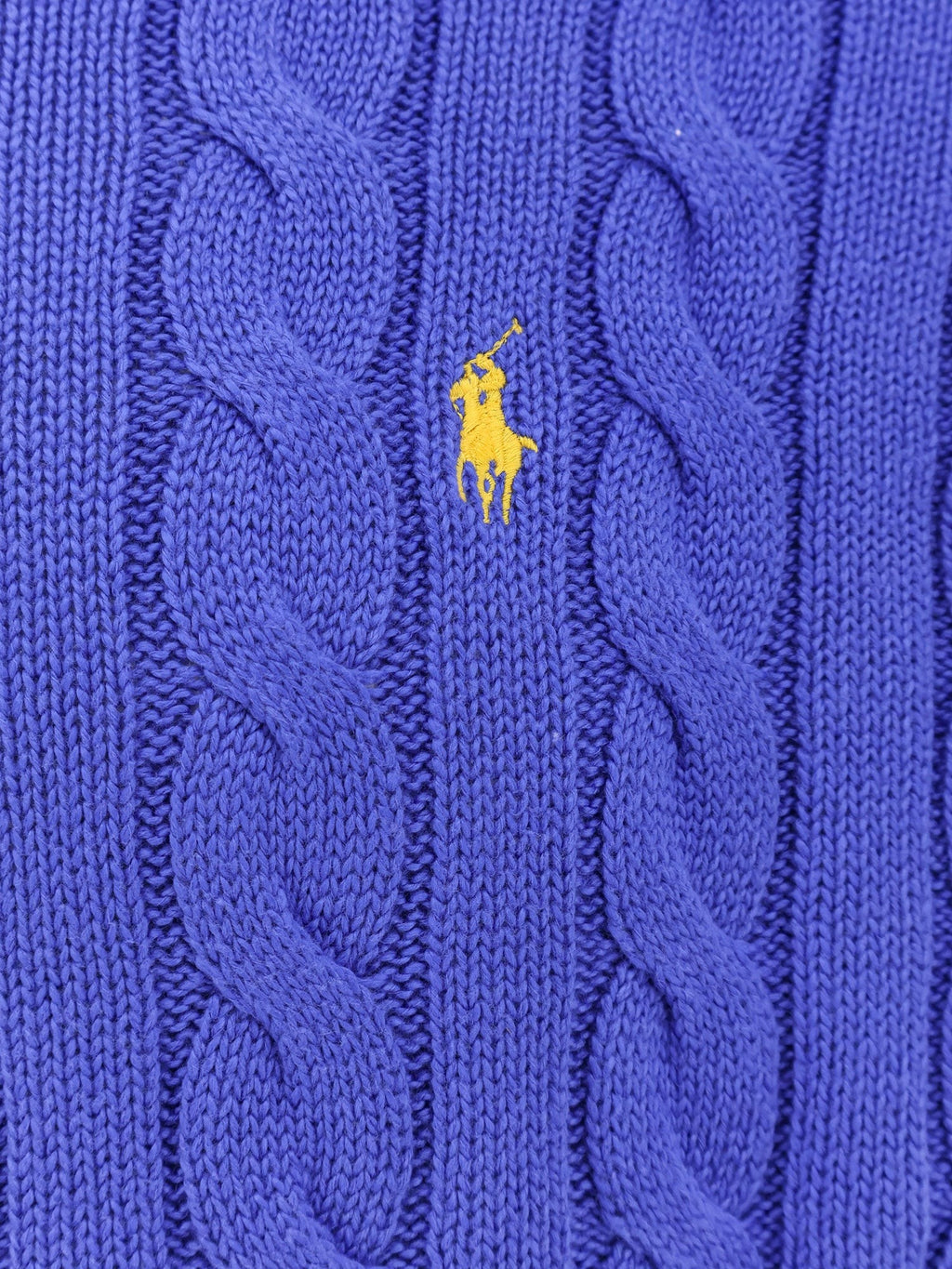 Polo Ralph Lauren Maglione in cotone a trecce con logo iconico