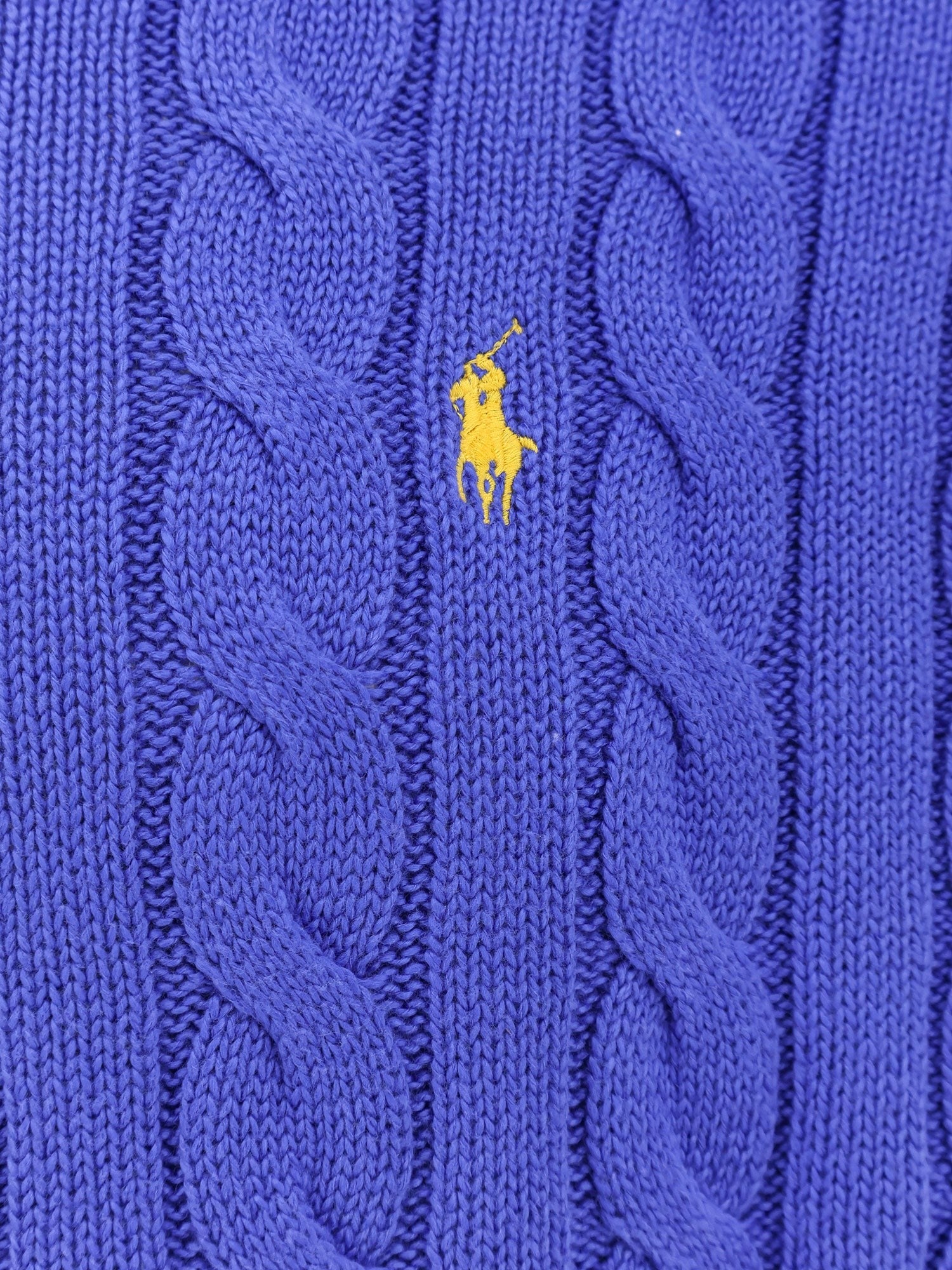 Polo Ralph Lauren Cable knit cotton sweater with iconic logo