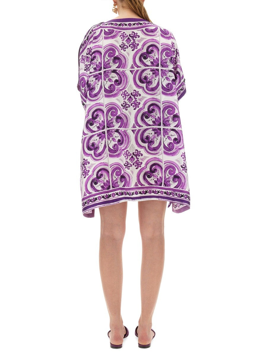 Dolce & Gabbana CAFTAN WITH PRINT
