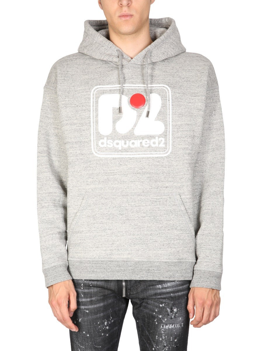 Dsquared2 CAMO PATCH HERCA ANORAK SWEATSHIRT