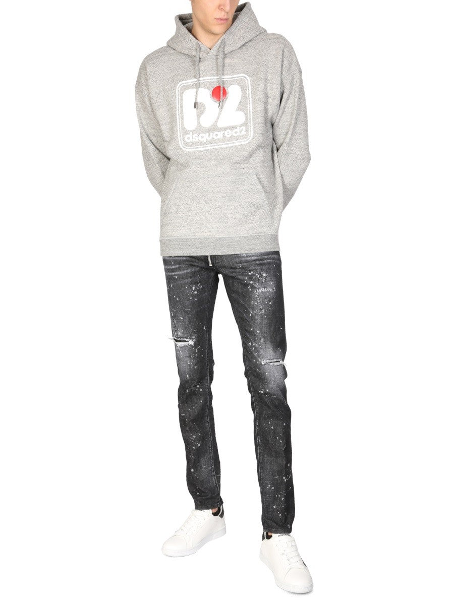 Dsquared2 CAMO PATCH HERCA ANORAK SWEATSHIRT