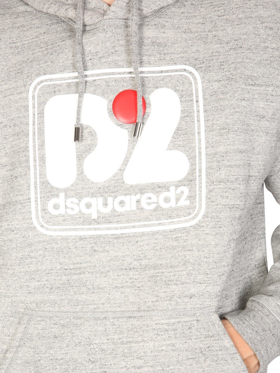 Dsquared2 CAMO PATCH HERCA ANORAK SWEATSHIRT