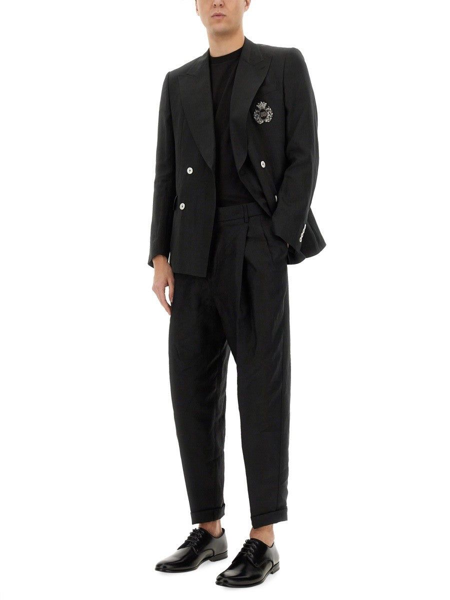 Dolce & Gabbana LÆRREDSBUKSER