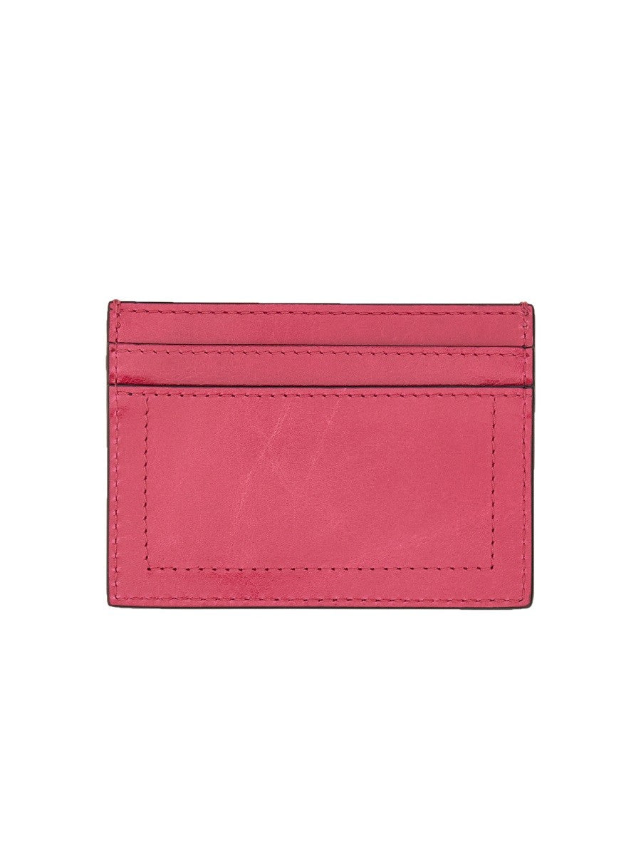 Moschino KARTENETUI MIT GOLDPLAKETTE