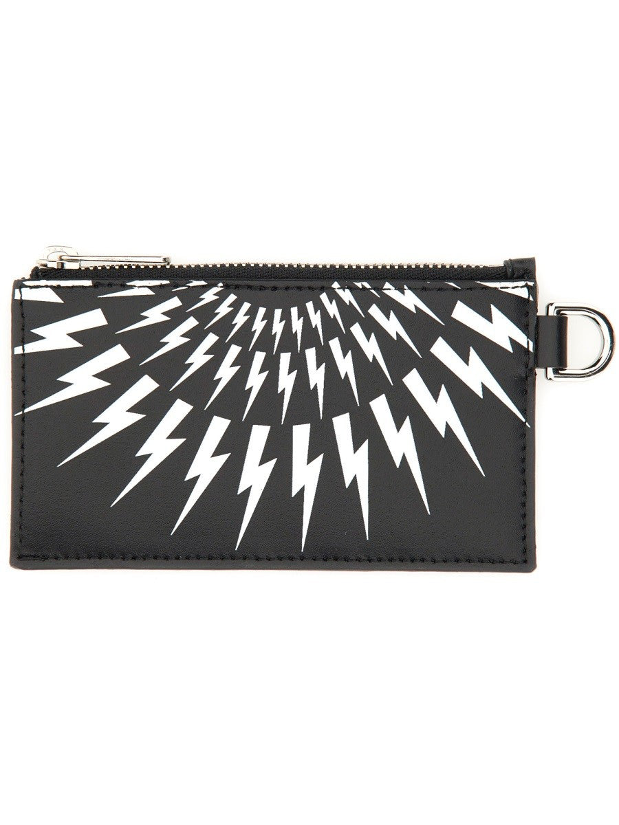 Neil Barrett CARD HOLDER WITH STRAP
