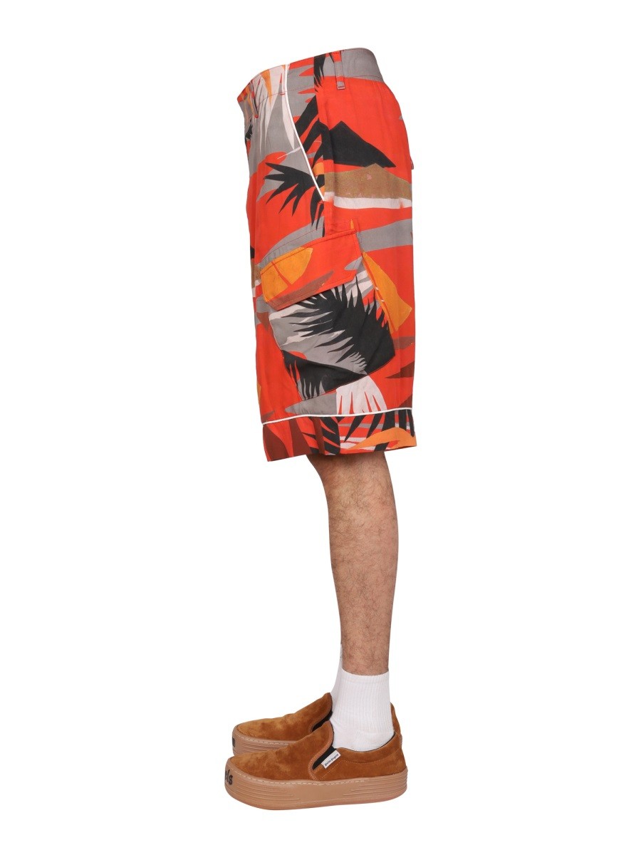 Palm Angels Calções cargo estilo bermudas