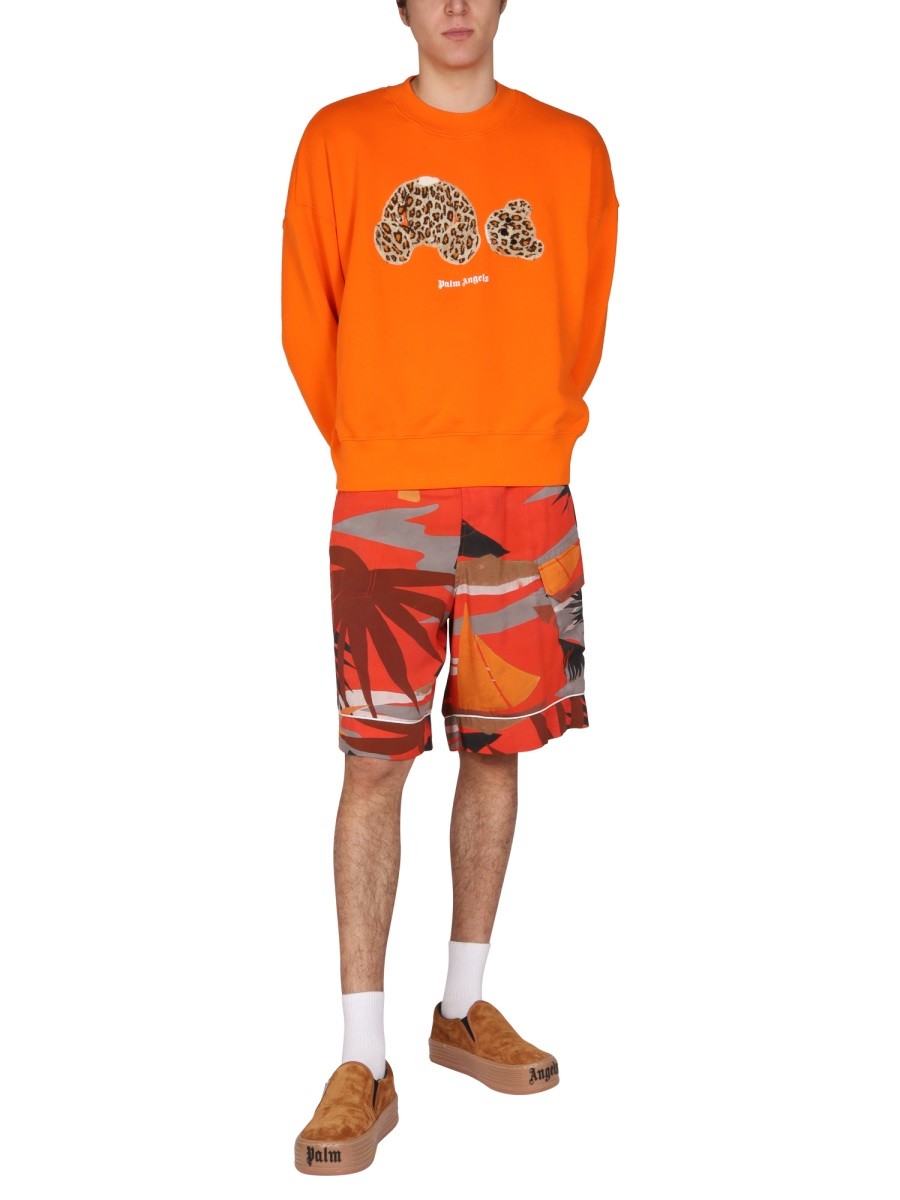 Palm Angels Calções cargo estilo bermudas
