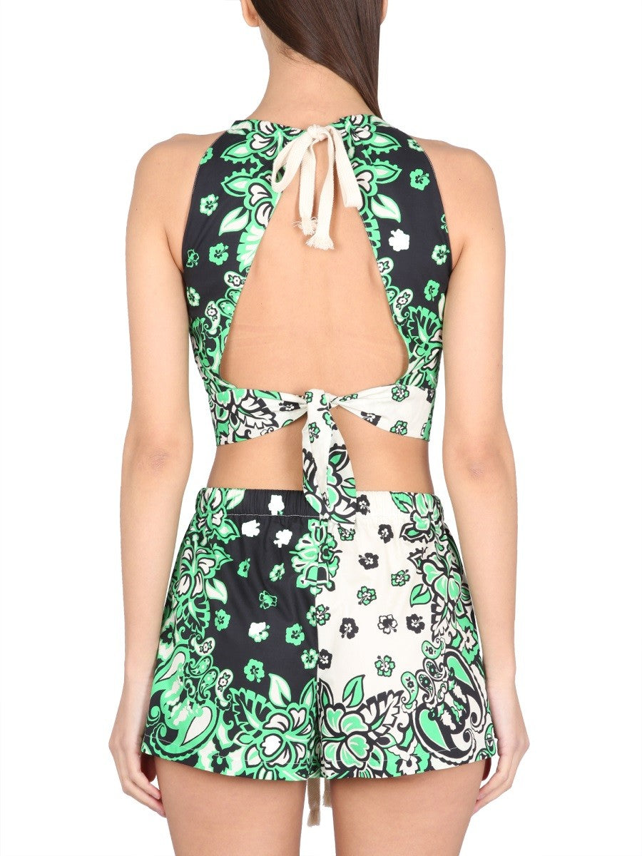 Red Valentino CARRE' BANDANA TOP