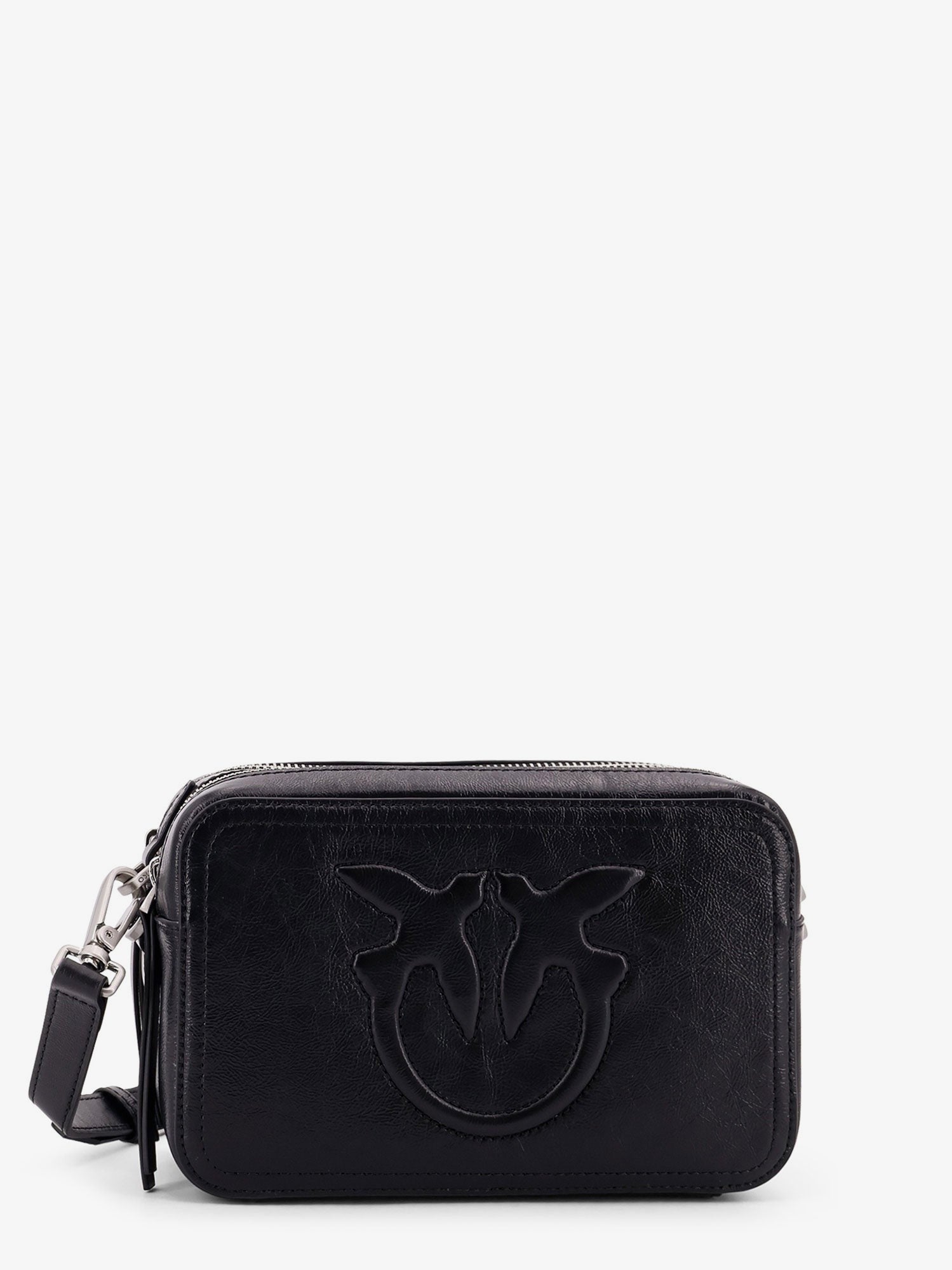 Pinko Carrie leather shoulder bag