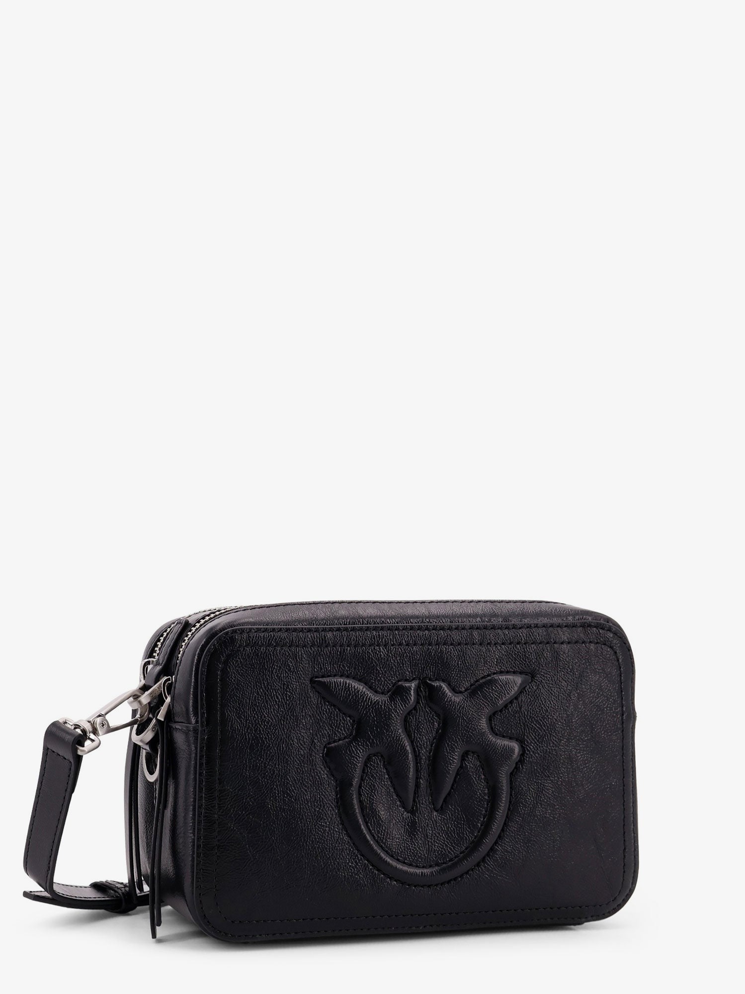 Pinko Carrie leather shoulder bag